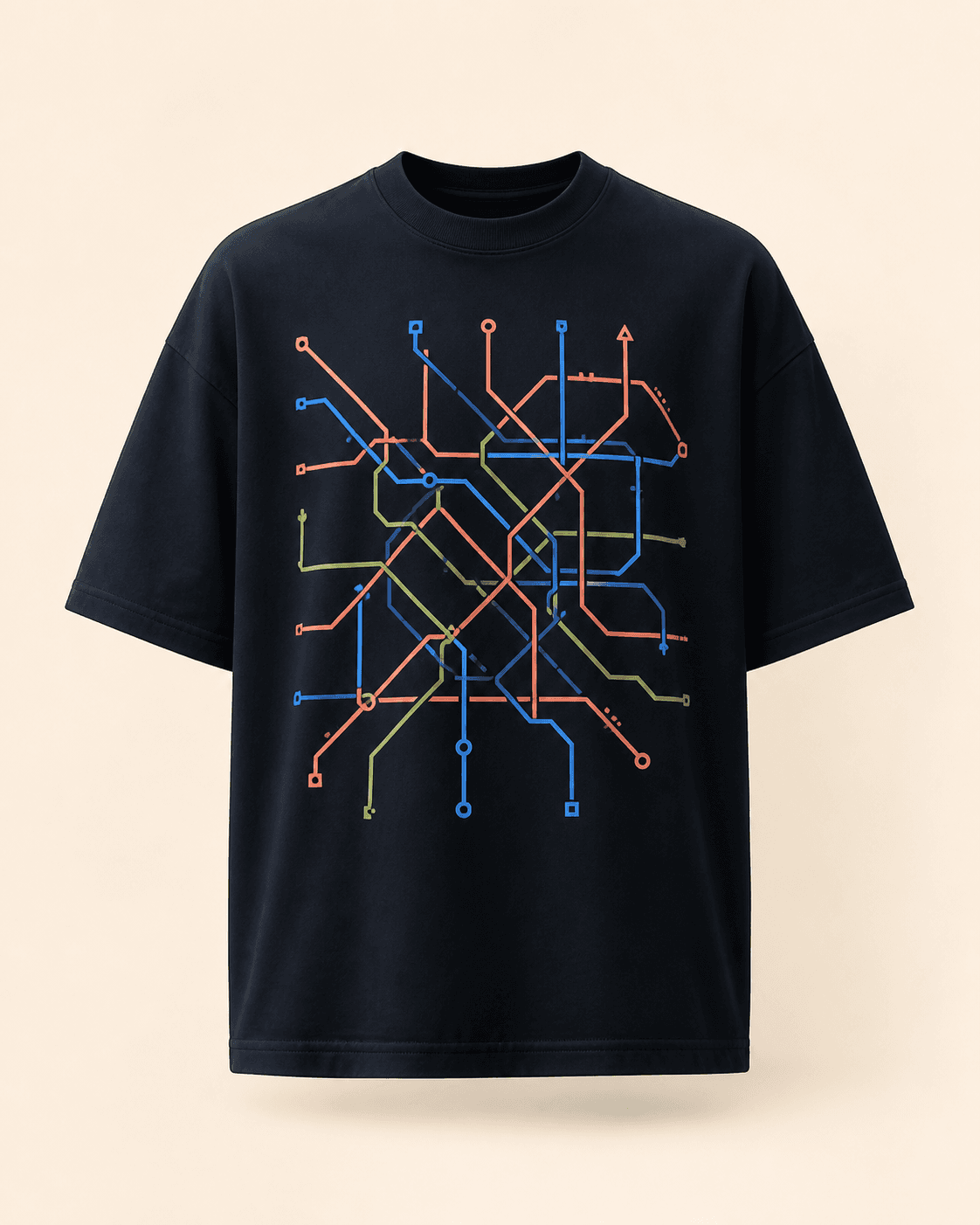 Neon Transit Drop Tee